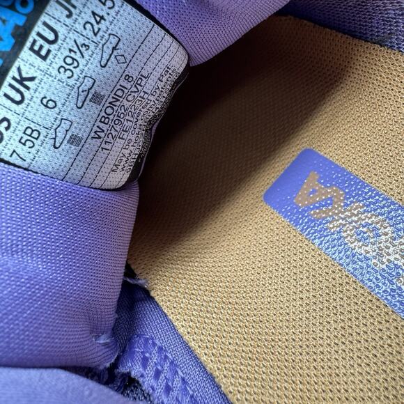 Hoka One One Bondi 8 1127952 CVPL Purple Running Shoes Sneaker Women’s Size 7.5 - Picture 9 of 9